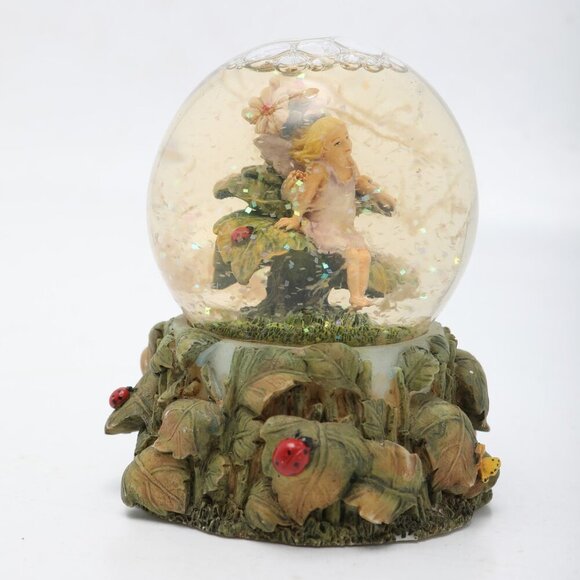 ZEMENO Resin Fairy Snow Globe Glitter Paperweight Forest Ladybug Fantasy Collect - Picture 10 of 10